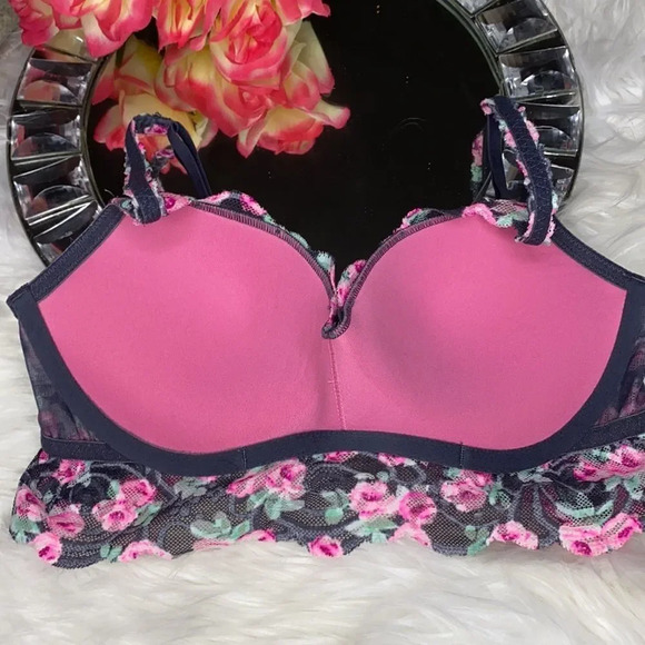 PINK by V.S. Floral Lace Bralette S/P - Picture 6 of 8